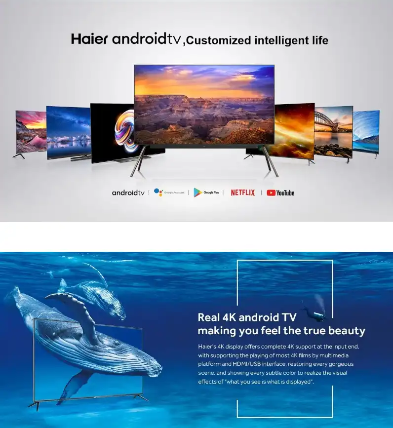 Haier 50” H50K66UGP UHD Smart Android TV