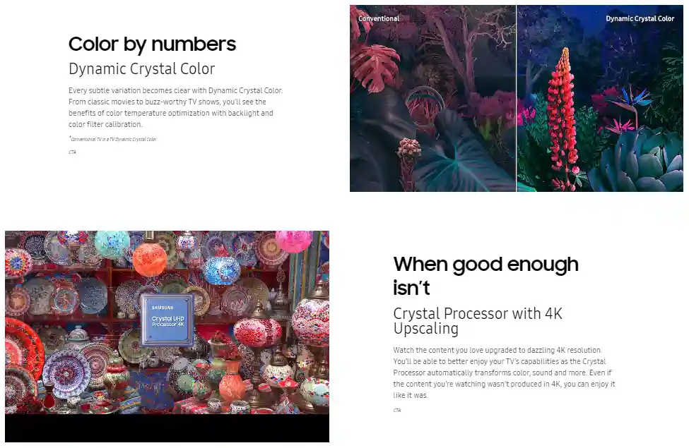 Samsung 55″ Class 55CU8000 Crystal UHD 4K Smart TV