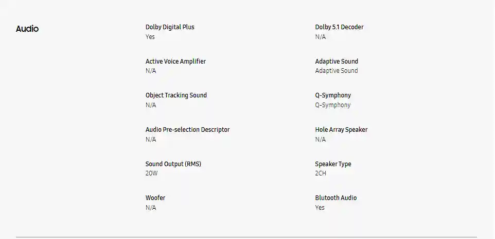 Samsung 50 inch 50AU7000 4K Crystal UHD Smart TV 