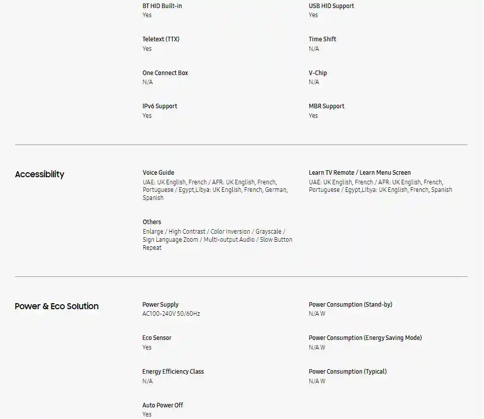 Samsung 50 inch 50AU7000 4K Crystal UHD Smart TV 