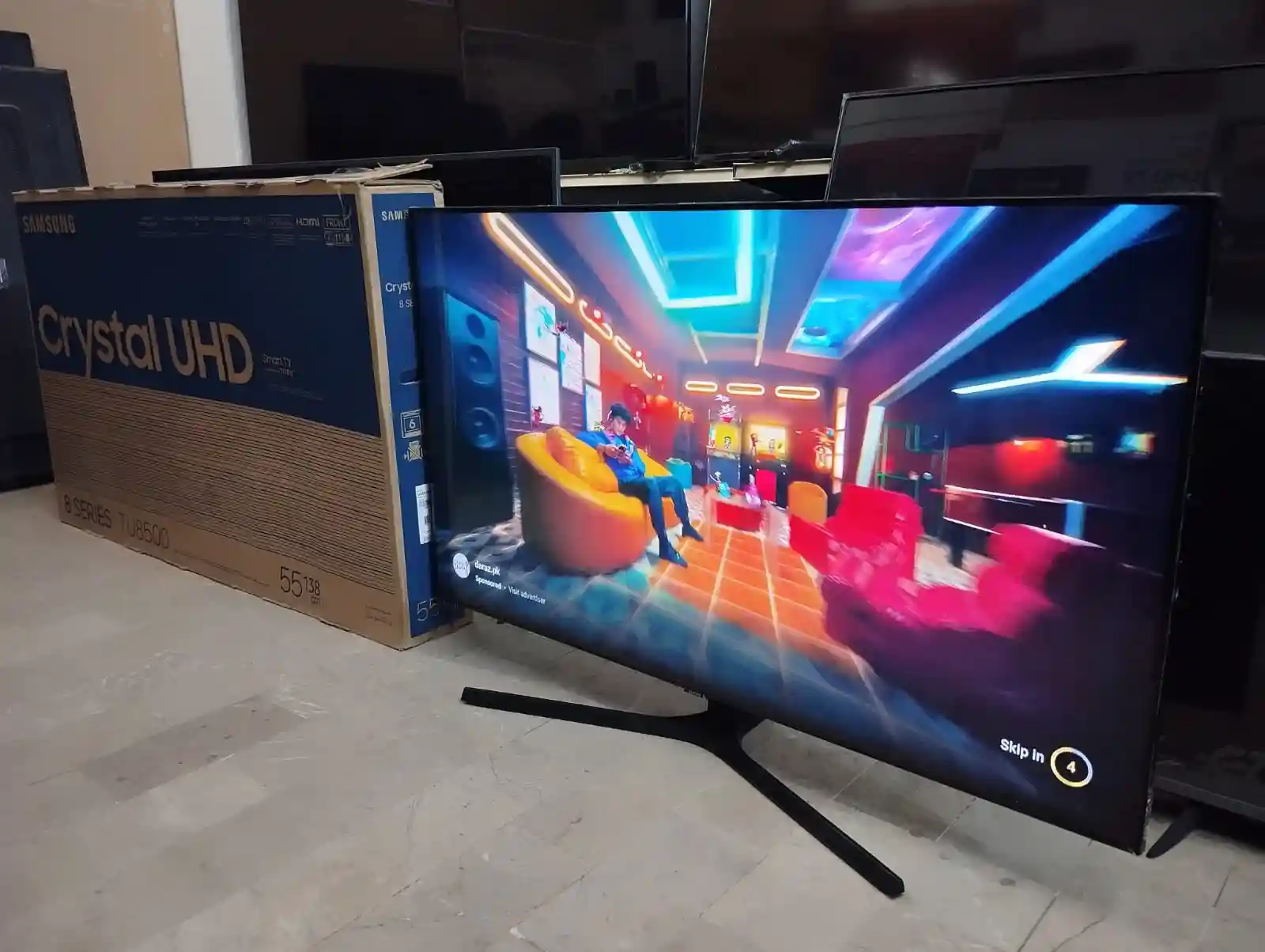 (Used) Samsung 55 inch 55TU8500 Frameless Crystal UHD Smart TV