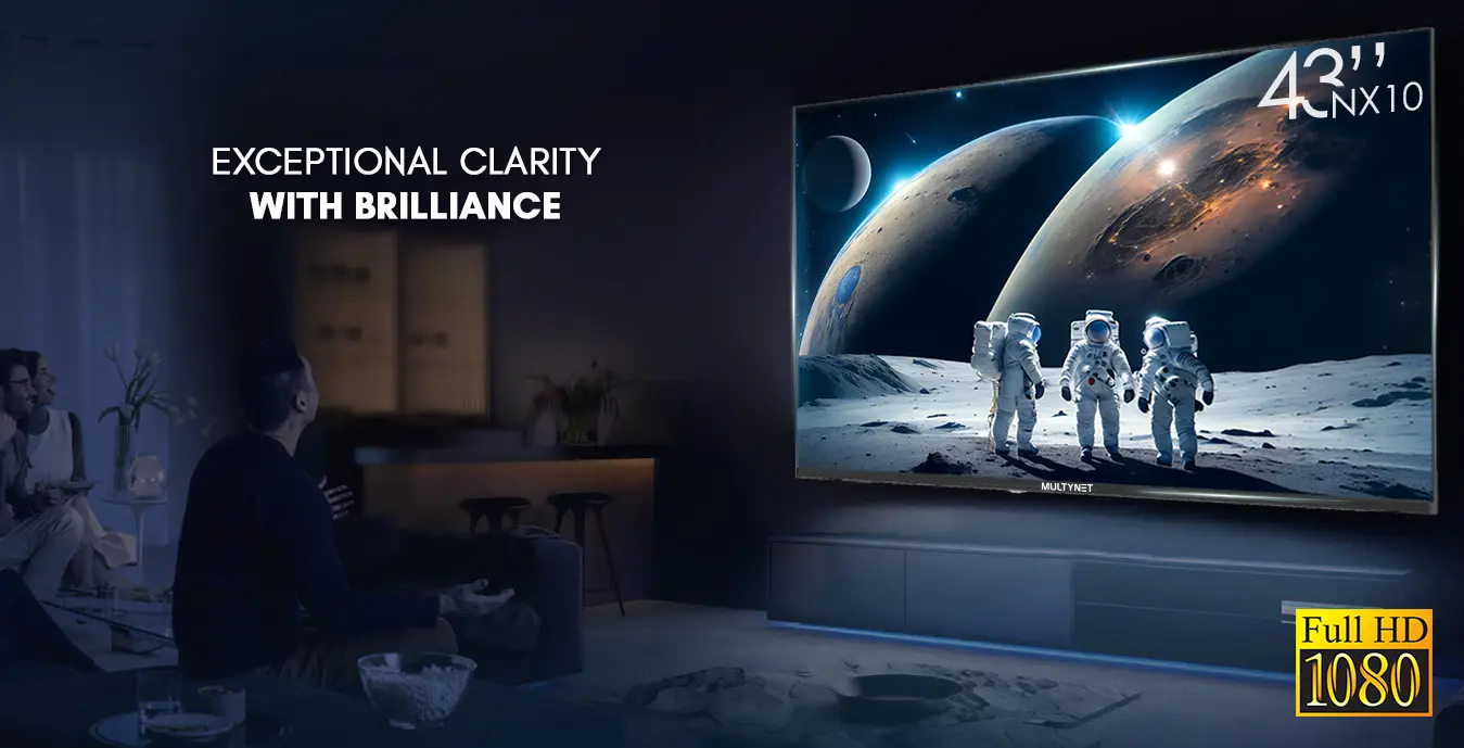 Multynet 43 inch 43NX10 Frameless Official Google TV