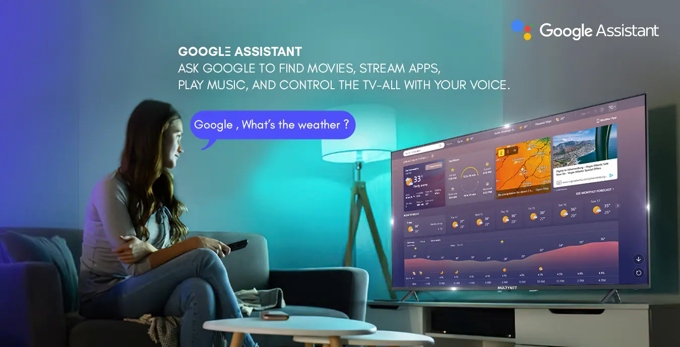 Multynet 43 inch 43NX10 Frameless Official Google TV