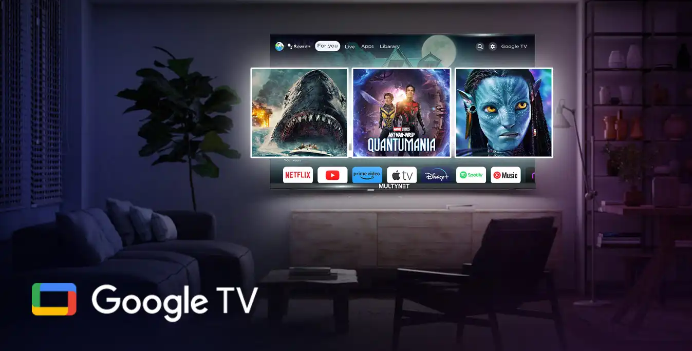Multynet 50 inch 50NX20 Frameless 4K Google TV